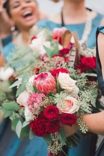 wedding photo - Vintage Bayside Wedding Bouquet