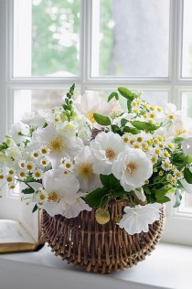 wedding photo - Rustic White Flowers