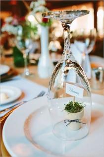 wedding photo - Wine Glass Escort Card
