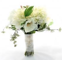 wedding photo - SALE Ivory Garden Bouquet