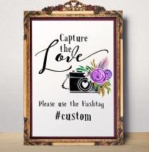 wedding photo -  Instagram Hashtag Oh snap sign Wedding Hashtag Printable Wedding Instagram Sign Floral Personalized Wedding Instagram Hashtag Sign idw13