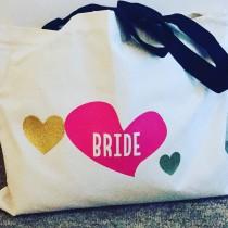 wedding photo - Gorgeous bridal x large tote bag