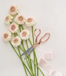 wedding photo - Rose Gold Scissors (Rose Quartz)