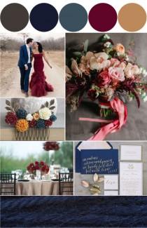 wedding photo - PALETTE #3: NAVY AND MARSALA » Canberra Wedding Directory