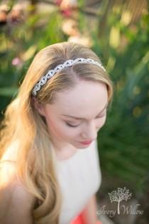 wedding photo - Wedding Hair Accessories  - Bridal Hairband - Bridal Tiara - Bridal Headband - Wedding Hairstyles - Bohemian Bridal Band -