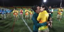 wedding photo - This Olympian Just Got Engaged To Her Girlfriend In Rio