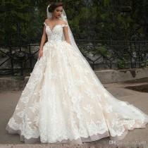 wedding photo -  New High Quality Elegant Lace Appliques Short Sleeves A-Line Wedding Dresses Winner Queen Bridal Gowns Vestido De Noiva Lace Luxury Illusion Online with 217.15/Piece on Hjklp88's Store 