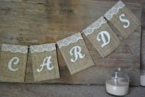 wedding photo - Customizable Small Burlap Card Sign, Small Wedding Cards Sign