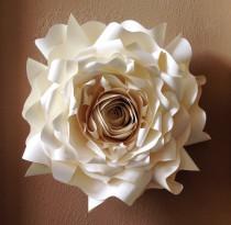 wedding photo - Giant Paper Wall Flower, Wall Decor, Wedding Decor, Party Decor, Event Decor, Home Decor