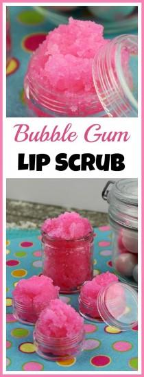 wedding photo - DIY Bubble Gum Lip Scrub