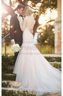 wedding photo - Essense Of Australia Fit And Flare Wedding Dress With Low-Cut Back Style D2147