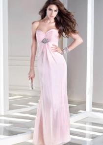 wedding photo -  Sweetheart Zipper Chiffon Beading Red Pink Ruched Floor Length