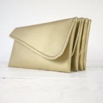 wedding photo - Set of simple gold clutches 