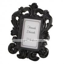 wedding photo - Beter Gifts® Wedding Décor - 1pcs Black Baroque Elegant Photo Frame Place Card Holder Party Décor