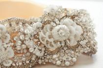 wedding photo - Bridal dress belt Mdina (Made to order), wedding sashes and belts
