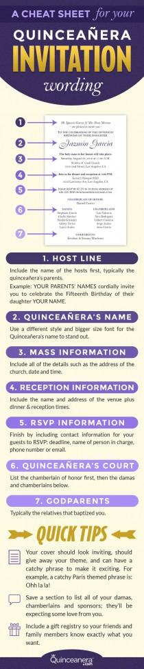 wedding photo - A Cheat Sheet For Your Quinceanera Invitation Wording