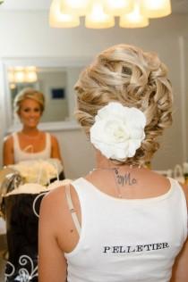 wedding photo - Real touch gardenia hair piece, single or double bloom
