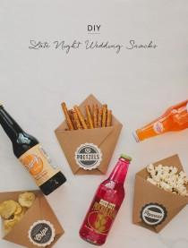 wedding photo - DIY Late Night Wedding Snacks