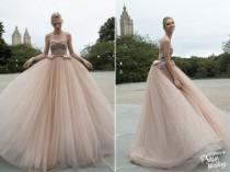 wedding photo - Feminine, Fun, Sophisticated, And Romantic, This Charcoal Blush Gown Is Certainly One Of Our Favorites From Inbal Dror’s 2016 Collection!