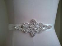 wedding photo - Wedding Belt, Bridal Belt, Sash Belt, Crystal Rhinestone  - Style B800118