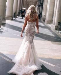 wedding photo - Steven Khalil Mermaid Wedding Dresses Blush Pink Sweetheart Pearls Beaded Applique Lace Fishtail Bridal Gowns Modest Designer Luxury 2015 Gowns Plus Size Wedding Dresses From Gardeniadh, $211.06