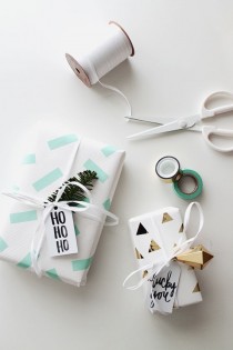 wedding photo - Diy Washi Tape Gift Wrapping