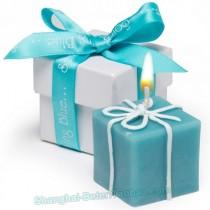 wedding photo - beter gifts tiffany blue candle favors