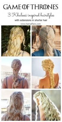 wedding photo - GAME OF THRONES HAIR TUTORIAL WITH EXTENSIONS - Hairsaffairs