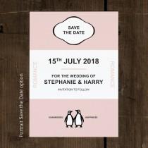 wedding photo - Vintage Penguin Classic Save the Date card or save the date magnet. Retro Literary / Book Theme.