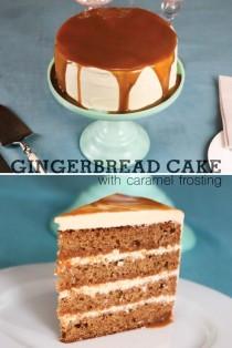 wedding photo - Gingerbread Cake With Caramel Frosting