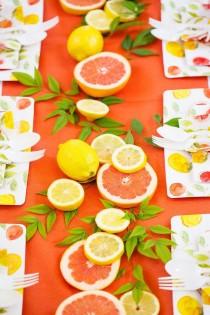 wedding photo - Summer Of Citrus: DIY Party Tablescape