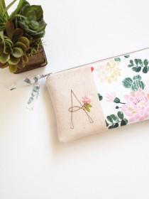 wedding photo -  Cactus Womens Clutch, Southwestern Wedding Clutch Purse, Monogram Clutch Bridesmaid Gift, Gift for Wedding Party MADE TO ORDER