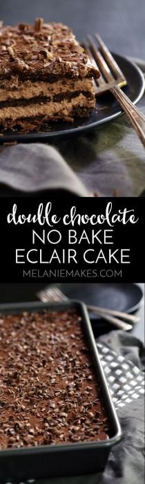 wedding photo - Double Chocolate Eclair Cake