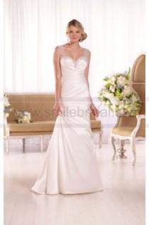 wedding photo -  Essense of Australia Dolce Satin A-Line Wedding Gown Style D2071 - Wedding Dresses 2016 - Wedding Dresses
