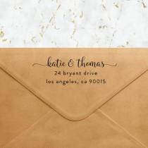 wedding photo - Personalized Self Inking Return Address Stamp - Custom Address Stamp for Envelopes Stationary RSVPs