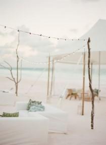 wedding photo - A White-on-White Celebration That Redefines "Beach Wedding"