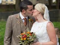 wedding photo - Wonderful Burnt Orange Fall Wedding In England - Weddingomania