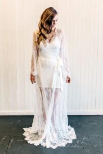 wedding photo - Lace Bride Robe