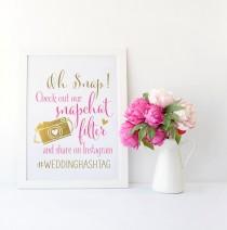 wedding photo - Snapchat Filter Wedding Sign 