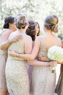 wedding photo - A Sequined Showstopper Celebration In The Woods