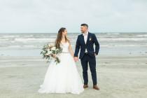 wedding photo - Chic Galveston Texas Beach Wedding