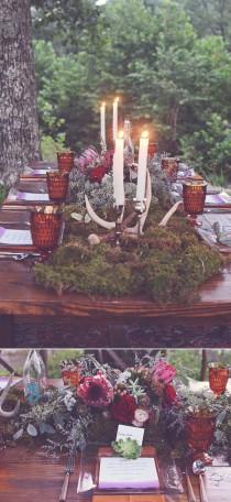 wedding photo - 40 Stunning Woodland & Forest Wedding Reception Ideas