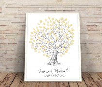 wedding photo -  personalised wedding fingerprint tree, Heart shaped wedding tree, fingerprint tree, customised wedding guestbook, guest book wedding art