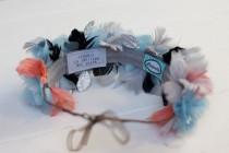 wedding photo - Personalized custom label  - Headbands and Crowns
