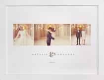wedding photo - White Wood Frame