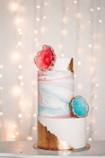 wedding photo - Candy Rock Wedding Cake