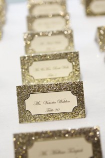 wedding photo -  Glitter Wedding Invitation Exquisite Cards With Personalized Guest Names, A Set Of 50