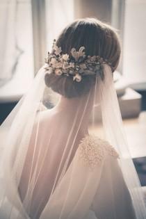 wedding photo -  39 Stunning Wedding Veil & Headpiece Ideas For Your 2016 Bridal Hairstyles