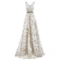 wedding photo - Badgley Mischka Bride - Sleeveless Ruffled Silk Organza A-Line Wedding Dress - Stunning Cheap Wedding Dresses