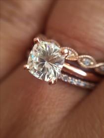 wedding photo - Can I See Your Rose Gold Solitaire Rings? - Weddingbee